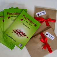 PuzzleBeetle Volume 1 – puzzle and crossword book – great gift PuzzleBeetle Volume 1